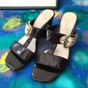 Liz Claiborne brown heels with buckle